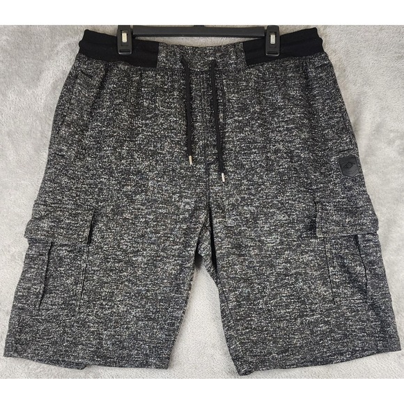 Southpole Other - Southpole Shorts Mens XL Black Marled Knit Drawstring Elastic Waistband Cargo